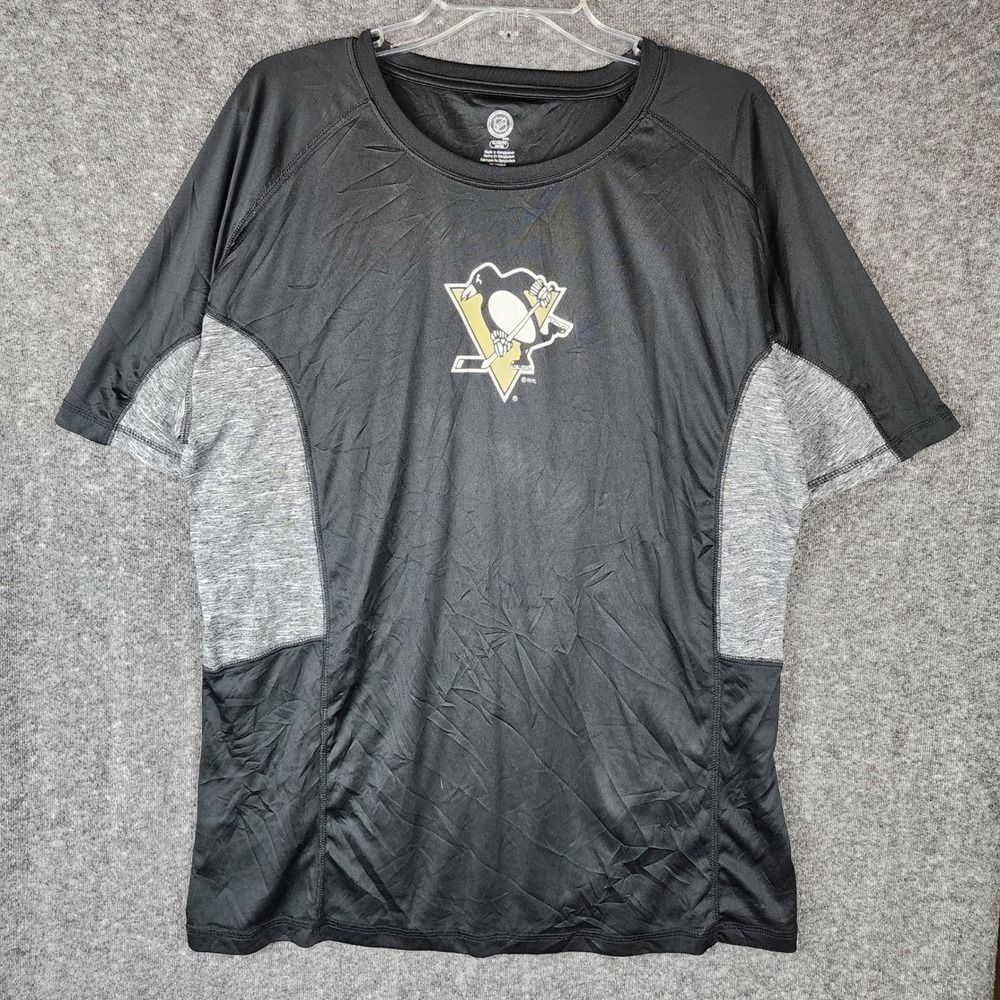 Pittsburgh Penguins T-Shirt Mens XL Black NHL Hockey Knights Apparel EUC